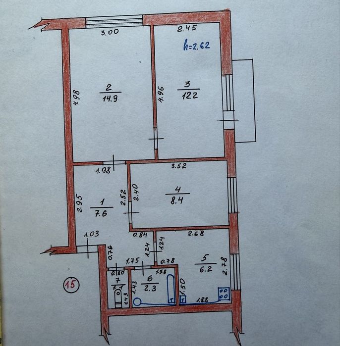 3 к квартира, площа 53 м2, гараж в подарунок. Держпрограми