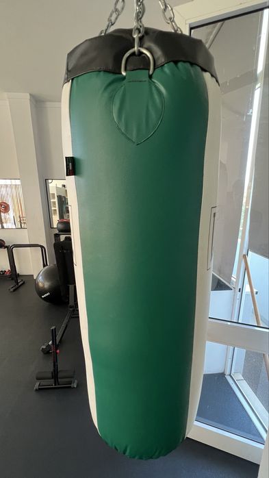 Saco de boxe Leone 1947 branco vermelho verde