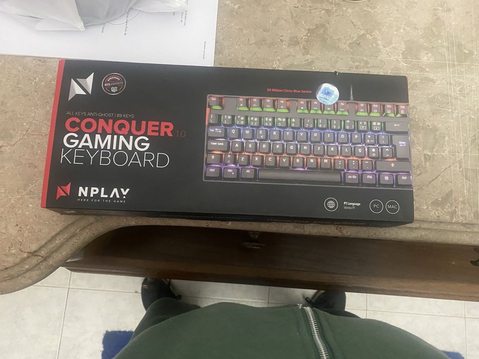 Teclado gaming nplay switch azul
