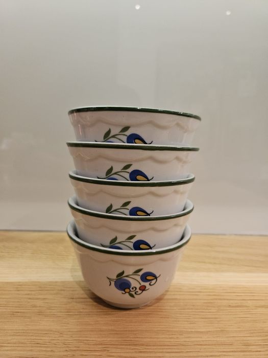 Stare miseczki Lubiana haft kaszubski Prl