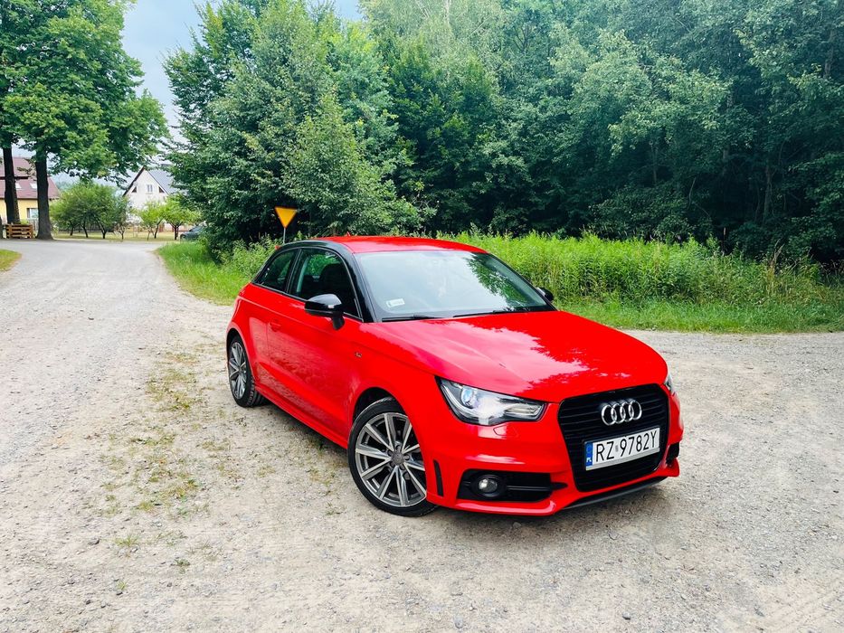 Audi A1 3-drzwiowe Audi A1 S-line 1.6 TDI • Skóra • Czerwony • 2014 • Miejski Premium