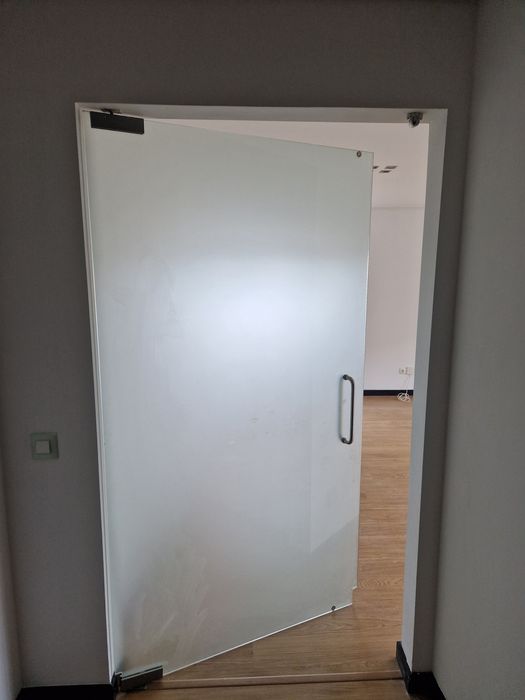 Porta de vidro completa