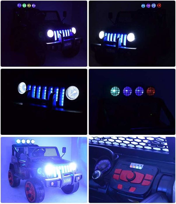 BAWIBUS.PL Auto samochód na akumulator JEEP WRANGLER 4x45W dżip autko