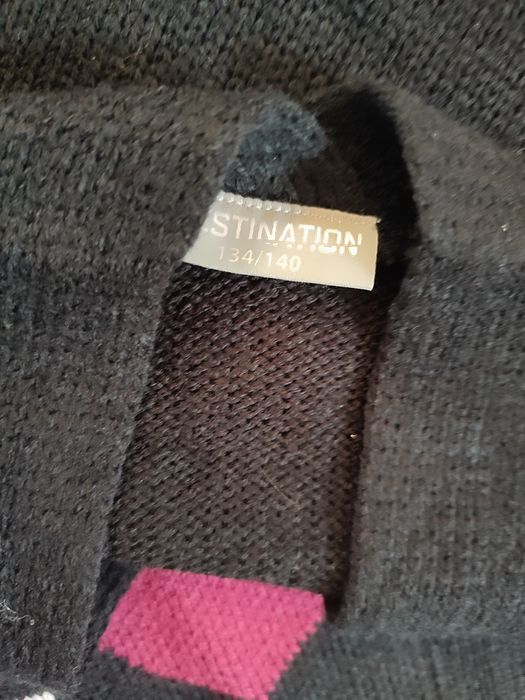 Sweter dziewczęcy, narzutka r.140/146