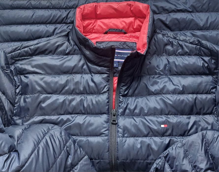 Tommy hilfiger nowa kurtka puchowa męska lekka r. M