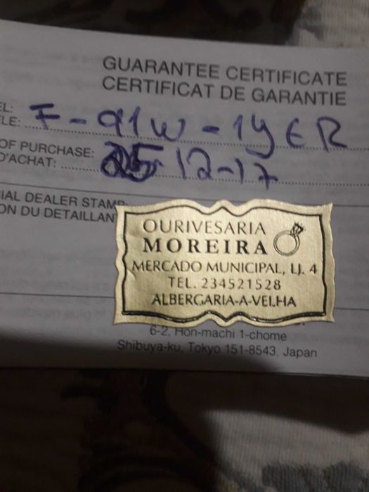 Relógio casio novo