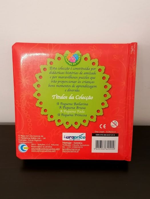 Livro com 6 puzzles Fada