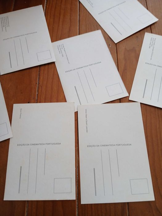 Carteira com postais de Alberto Reis e cinemateca portuguesa