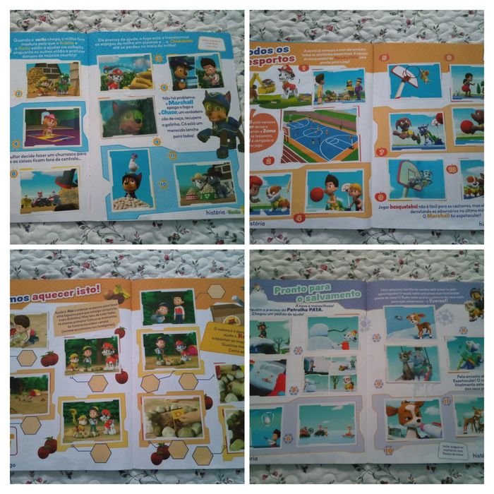 Caderneta Frozen/Ladybug/animaizinhos/patrulha pata