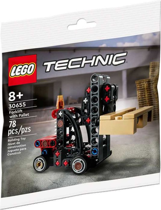 Pojazd Lego Technic Wózek widłowy + Paleta Okazja