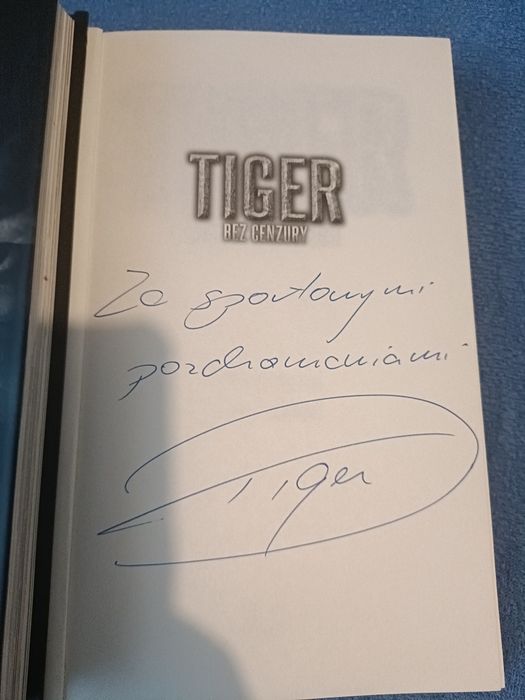 TIGER bez cenzury Michalczewski autograf