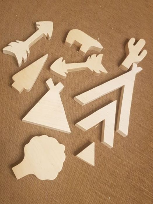 Набір дерев'яних іграшок 10 штук