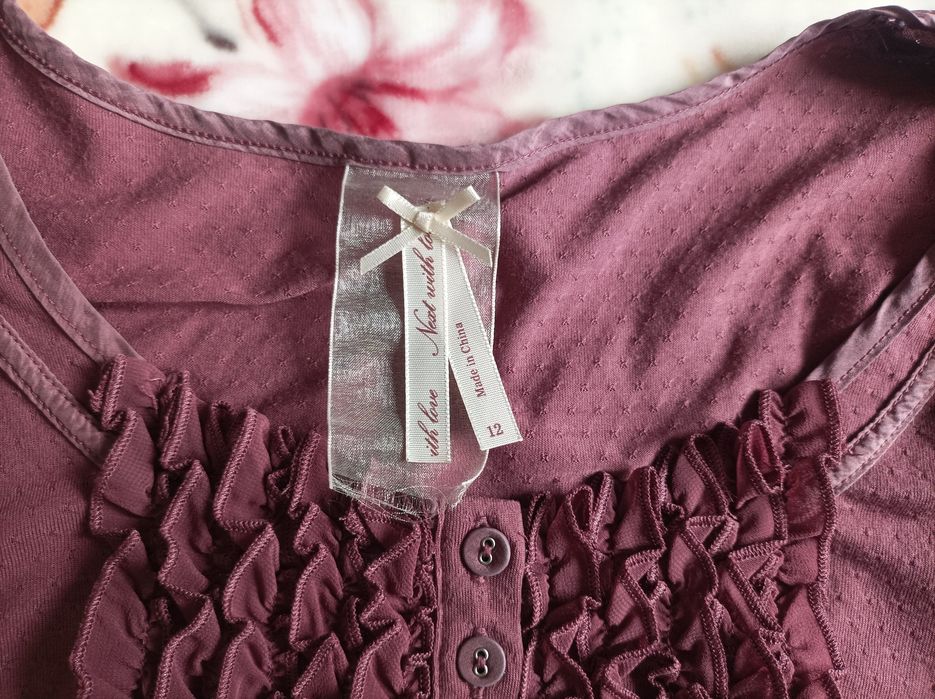 Bluzka Next z Jedwabiem i Wiskozą/L/Boho/Romantic