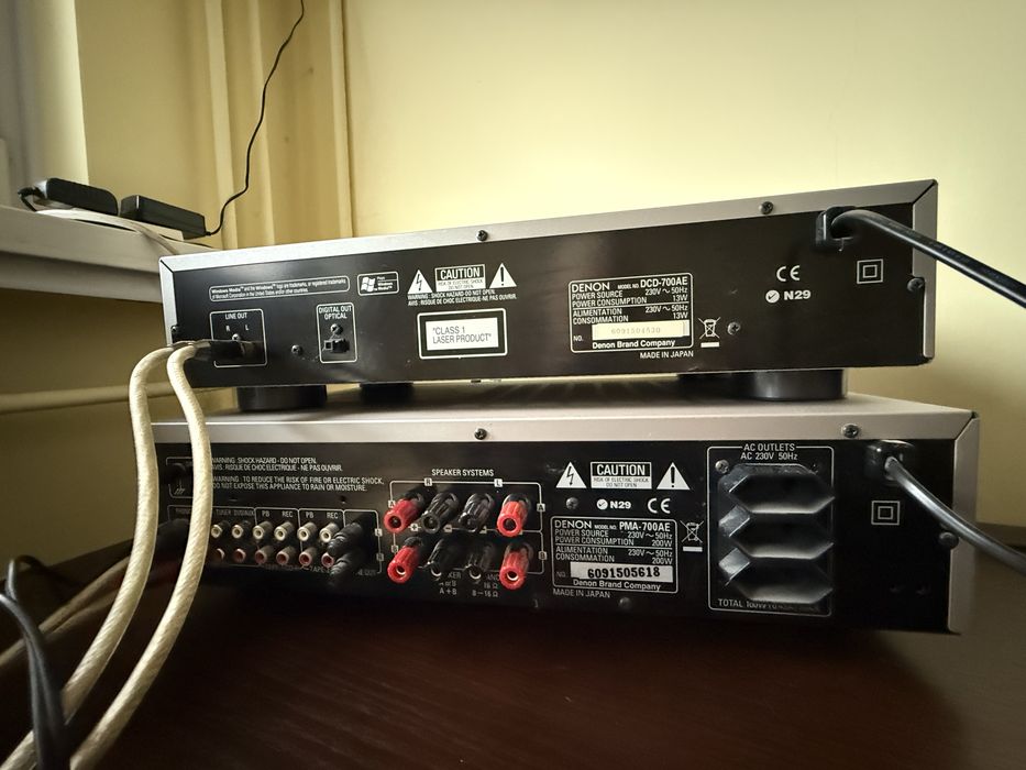 Denon PMA-700AE + DCD-700AE – wzmacniacz i odtwarzacz CD + pilot