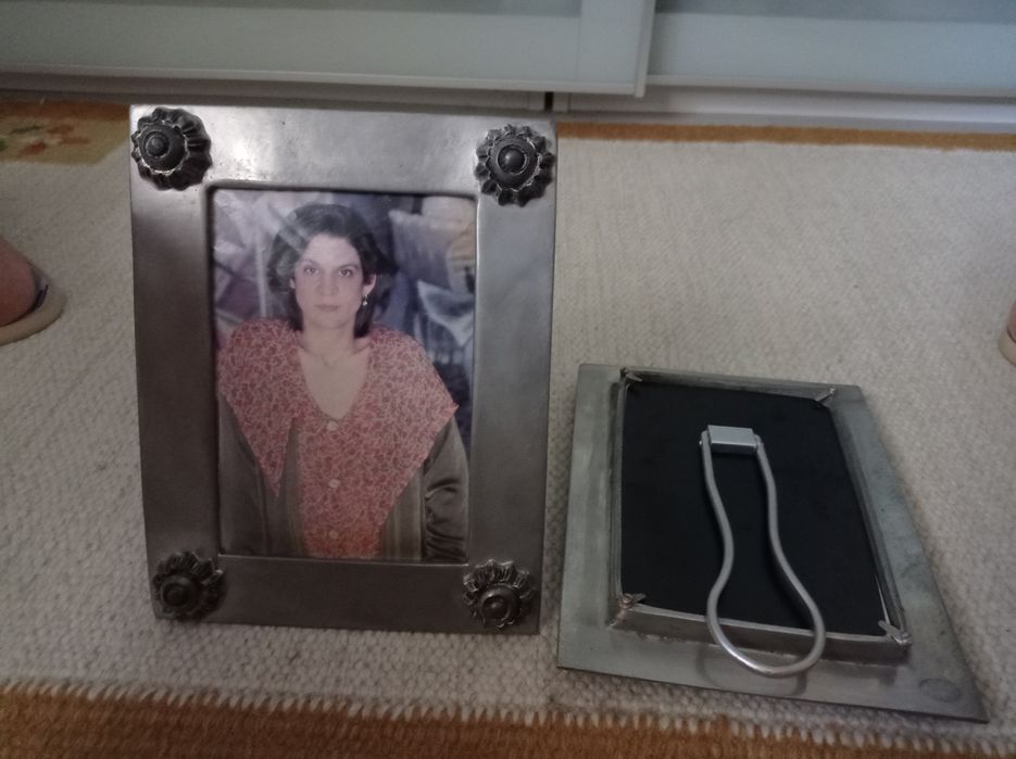 Par de molduras de estanho puro