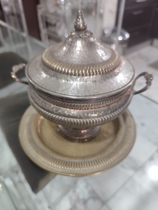 Serviço de chá e café completo estilo D.Joao V ,em cobre martelado