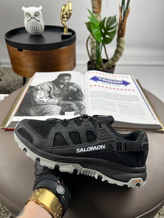 Крутезні чоловічі кросівки Solomon Techamphibian 5 Black Grey! Нові! Розміри: 41-45