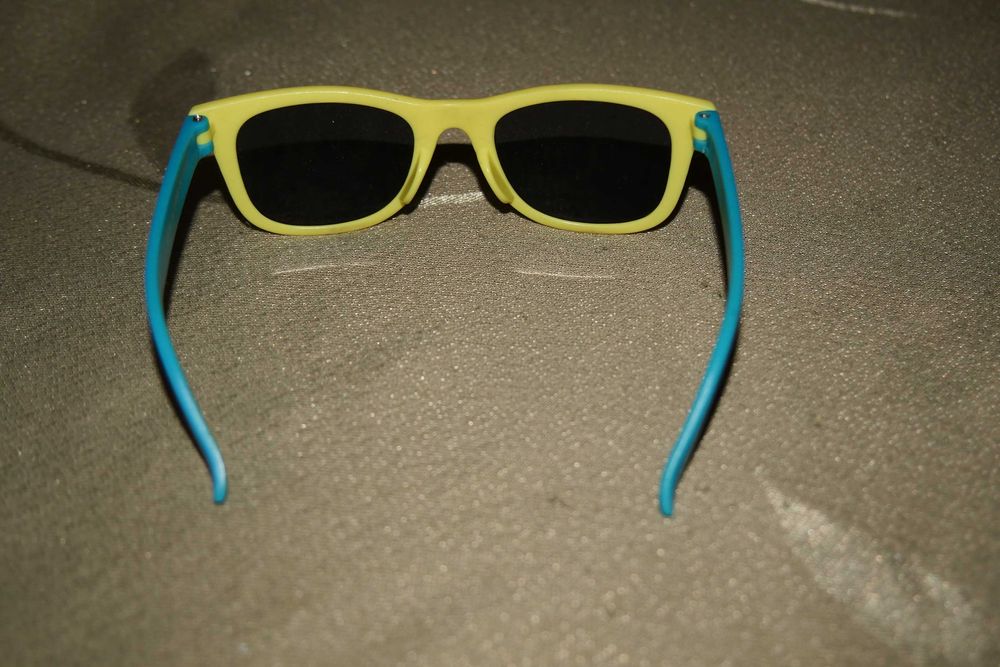 Okulary okularki przeciwsłoneczne dziecięce oprawki niebieskie żółte