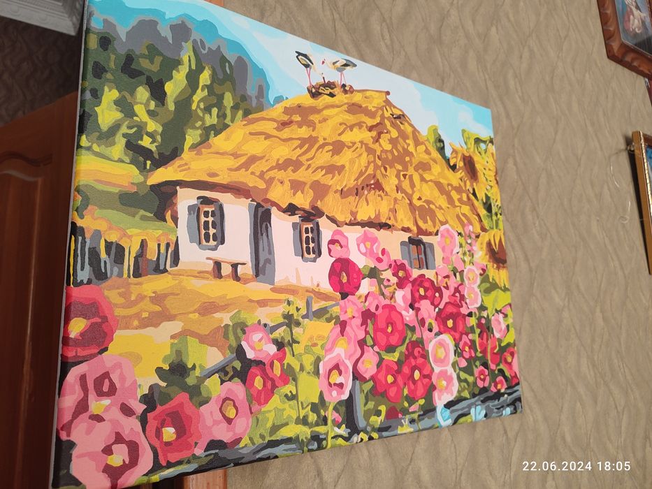 Готова картина по номерах. Дуже красива!