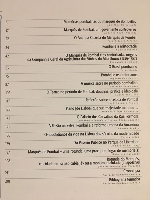 A Restauração e a Monarquia Absoluta/ Pombal