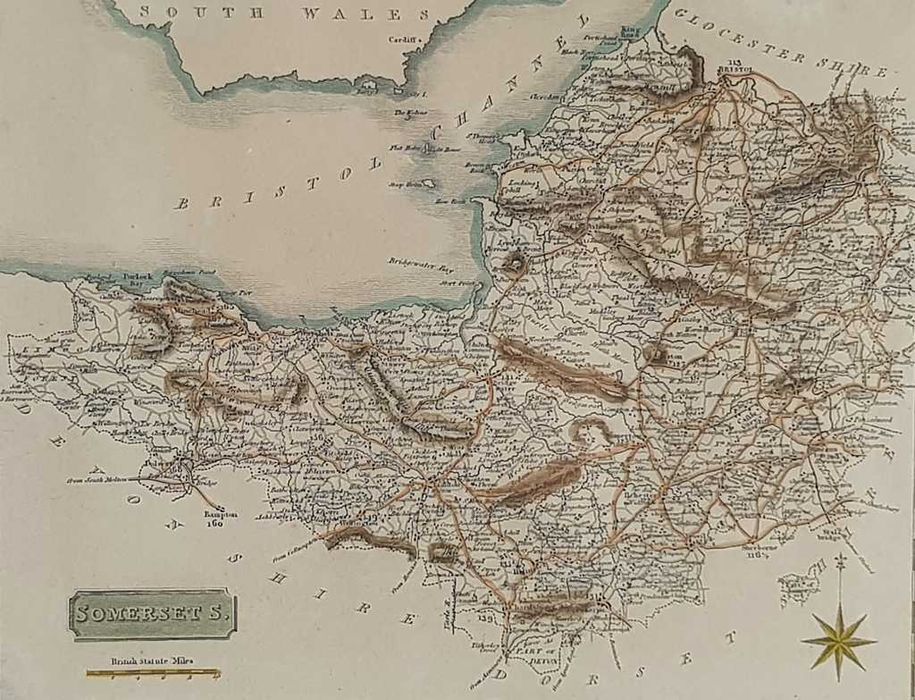 Mapa z XVIII wieku - miedzioryt - rzadkość - piękny stan