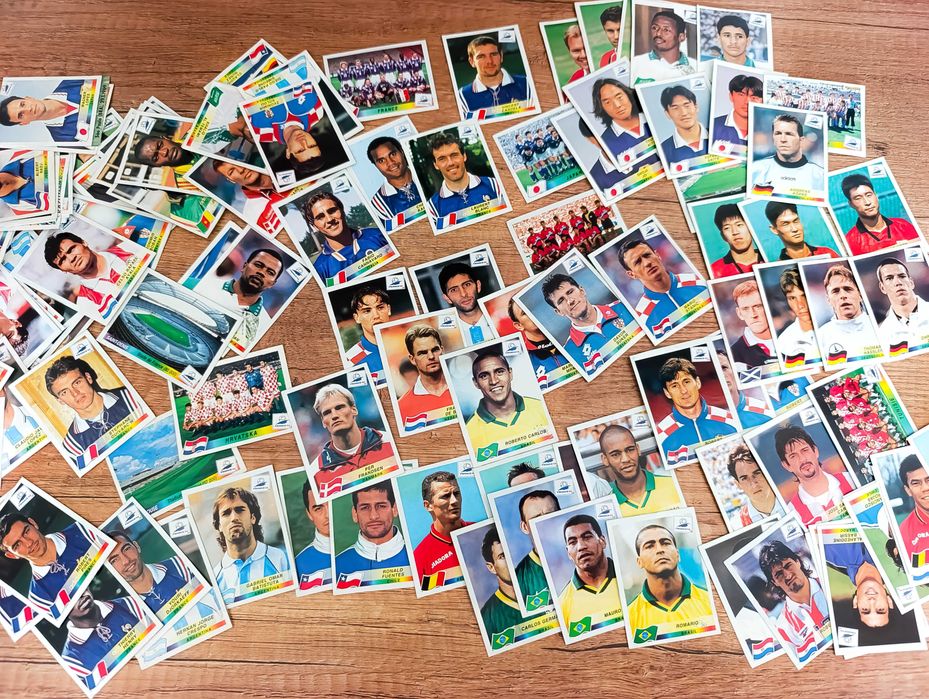 MUNDIAL FRANCE 98 PANINI - Karty z albumu 239 sztuk