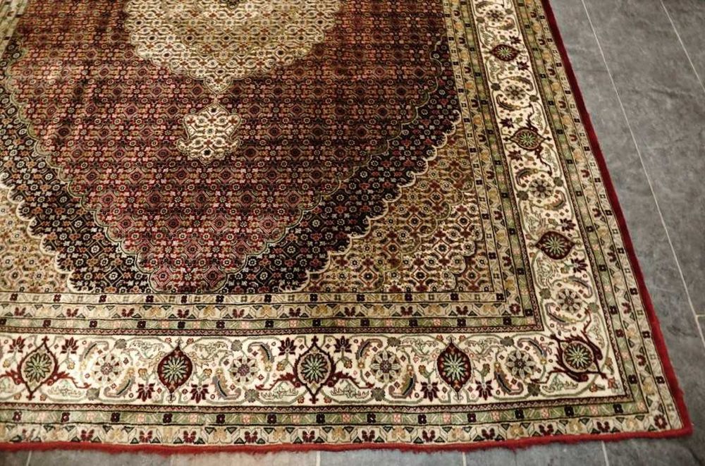 Raro Tapete Persa TABRIZ, feito à mão com lã s/algodão, 325cm x 241cm
