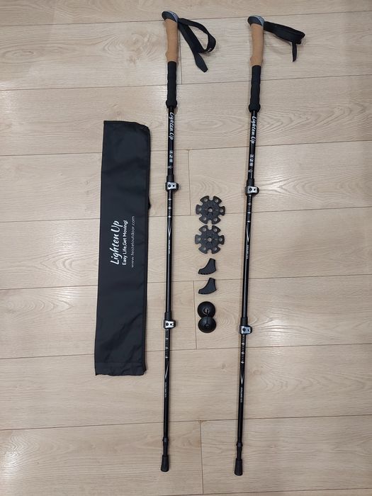 Nowe kije trekkingowe,nordic walking,duraluminium