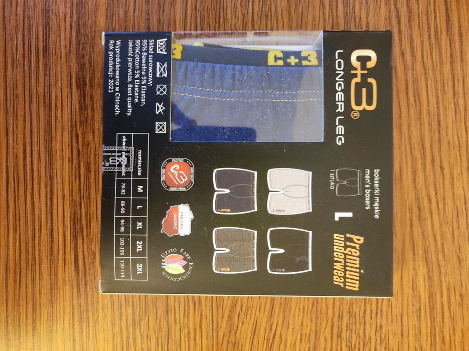 Majtki Bokserki C+3 rozmiar L