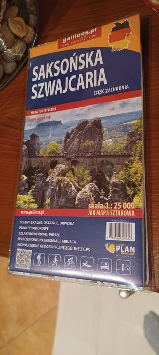 Dwie mapy Czeska i Saksońska Szwajcaria