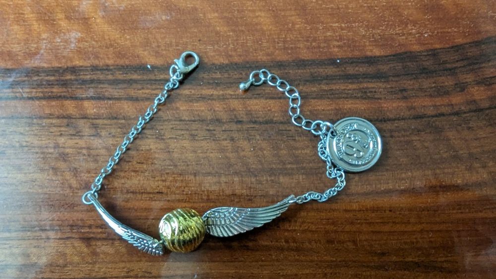 Bransoletka Harry Potter złoty znicz z londynu