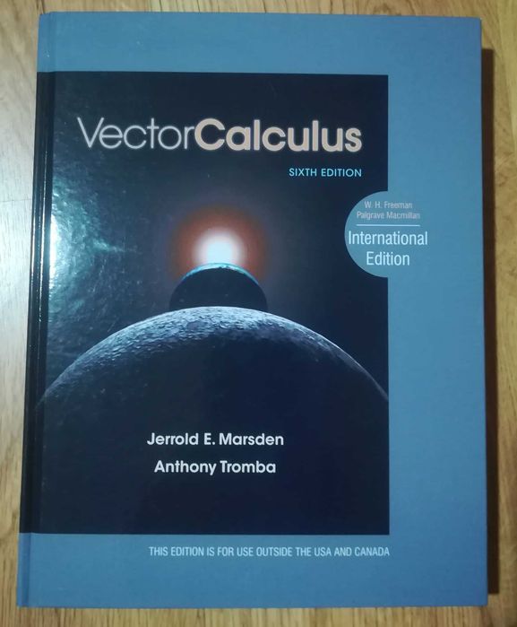 Livro Vector Calculus 6ª edição - Jerrold E. Marsden, Anthony Tromba
