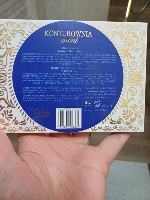 Paleta glamshop konturowania mini