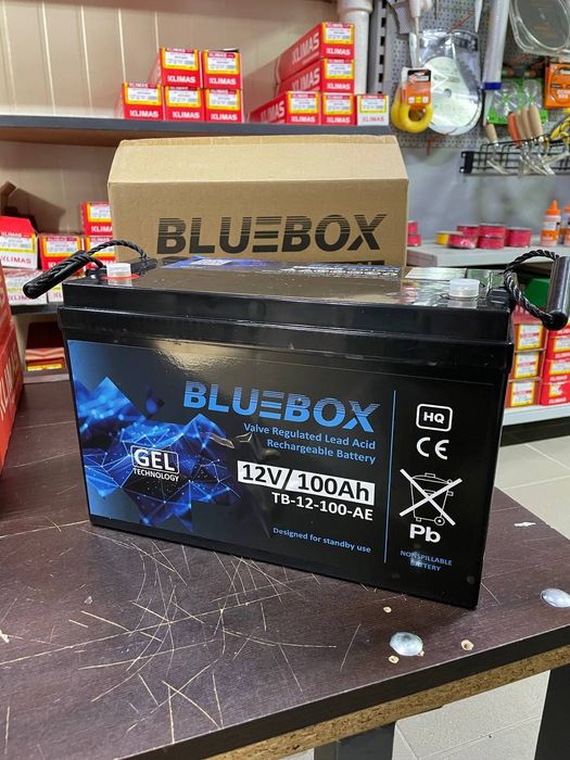 Аварійний акумулятор Bluebox VRLA GEL 12V 100Ah для ДБЖ