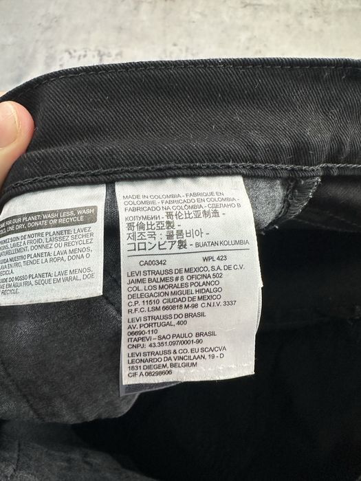 Черные джинсы Levis 512 оригинал Размер 30/32