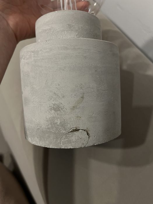 Lampka szary beton loft industrialna westwing h&m zara home