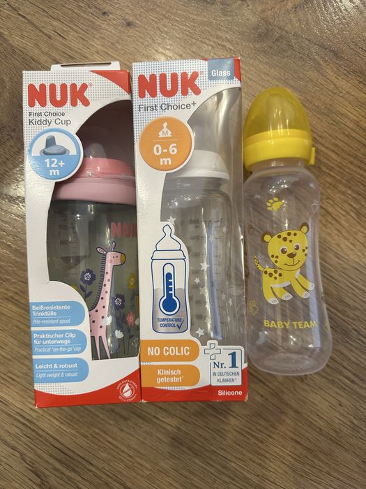 Пустушки nuk, пляшечки для годування nuk, поїлочка nuk