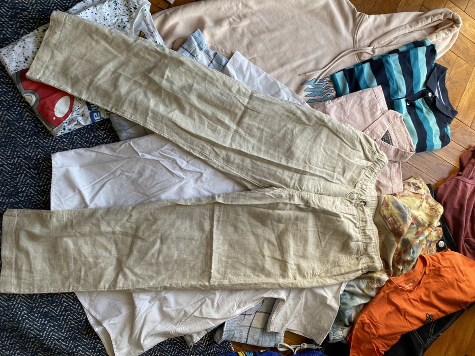 Zestaw 15 szt. ubrań męskich rozmiar S/M bardzo dobry stan