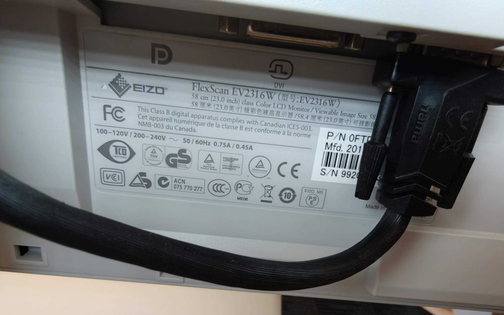 Monitor 23 cale EIZO FlexScan EV2316W pivot głośniki