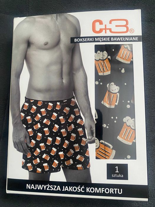 Super Bokserki Męskie M C+3