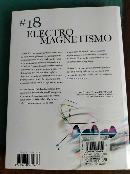 Eletromagnetismo, Alfredo Barbosa Henriques, Jorge Crispim Romão, IST