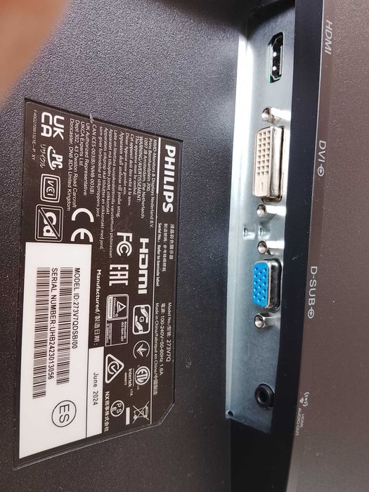 Monitor PHILIPS 273V7QDSB (27'' - Full HD - LED IPS)