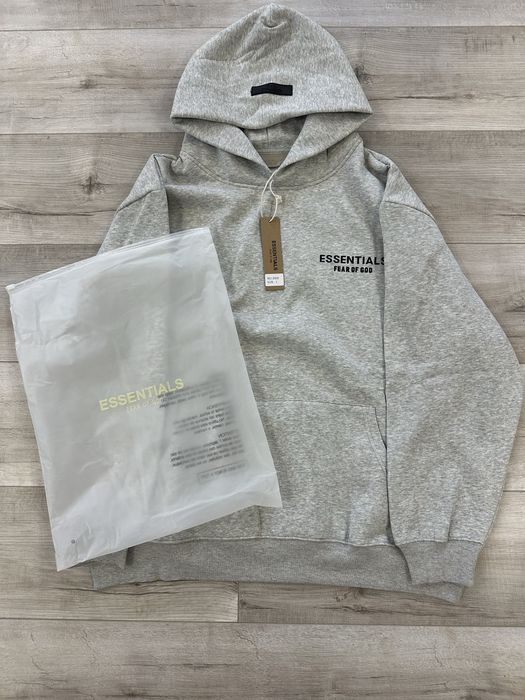Худі Essentials Fear Of God Сіра / есентіалс худі