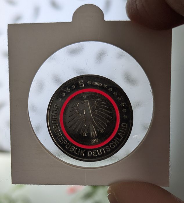 Moeda 5€ Alemanha 2017 UNC Zona Tropical