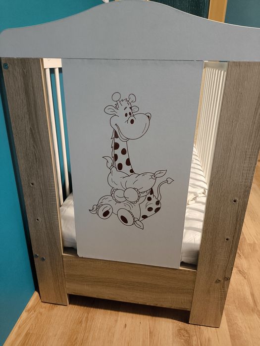 Łóżeczko dziecięce z szufladą,materacem