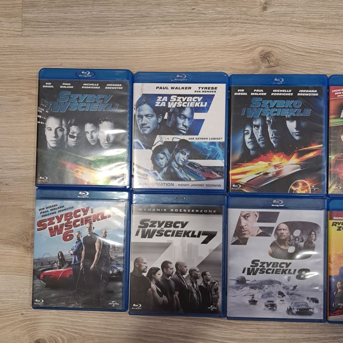 Szybcy i Wściekli 1-10 blu-ray.