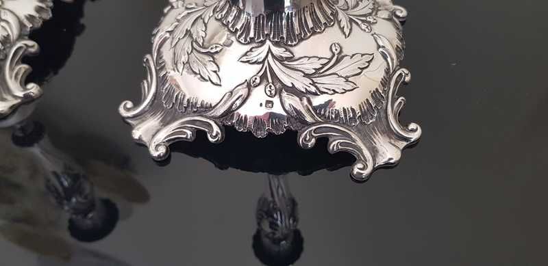 Castiçais em prata Portuguesa