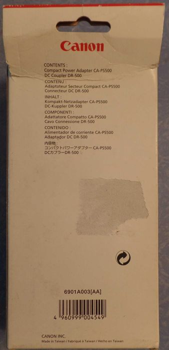 Carregador Original Canon ACK500 Novo (98)