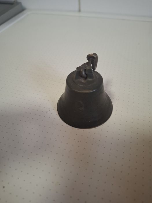 Mosiężny dzwonek z dodatkiem srebra stary