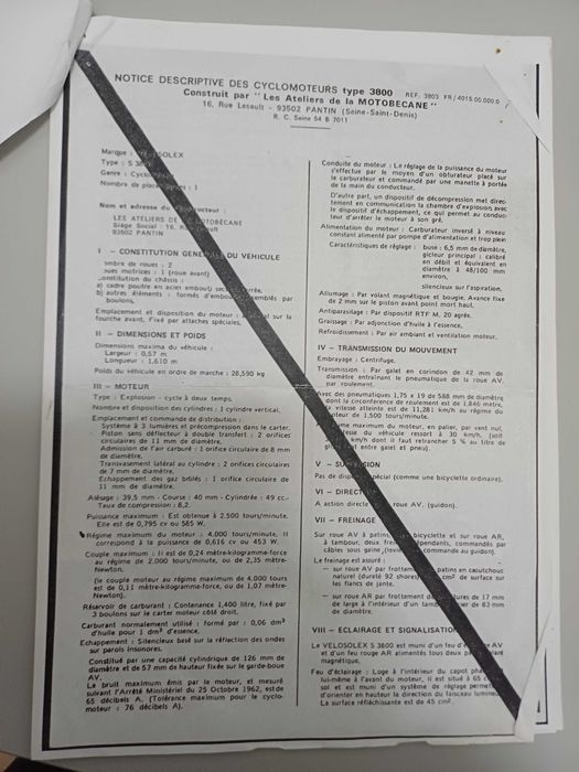 Vendo Solex completamente de origem, com documentos
